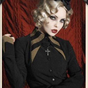 Heavy Red button down top.